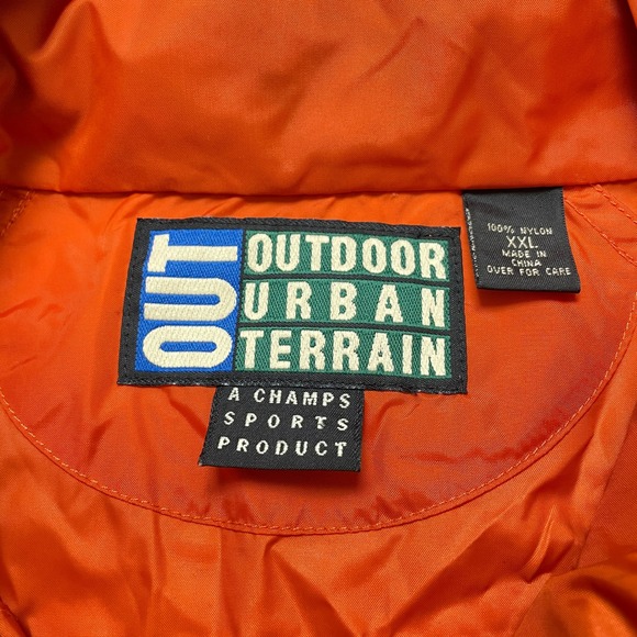 OUT Outdoor Urban Terrain XXL Hi Vis Orange Nylon Windbreaker Jacket Mens - Picture 4 of 12